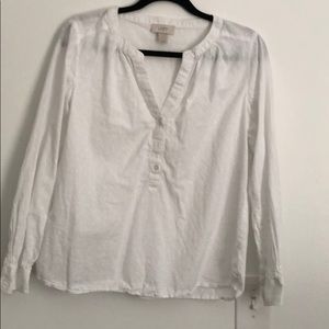Loft white clip dot top